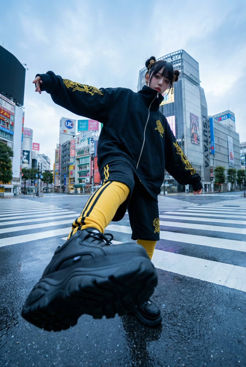 渋谷スクランブル交差点の空想AIファッションチェック