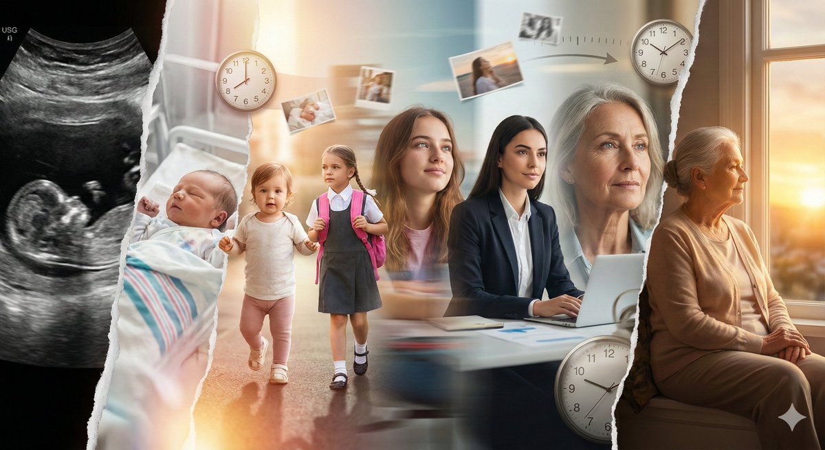 女性一生旅程电影化拼贴