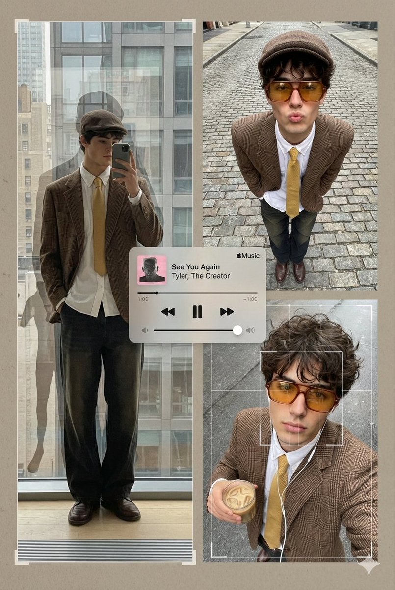 Google Gemini Nano Banana Pro - 多帧编辑海报式拼贴