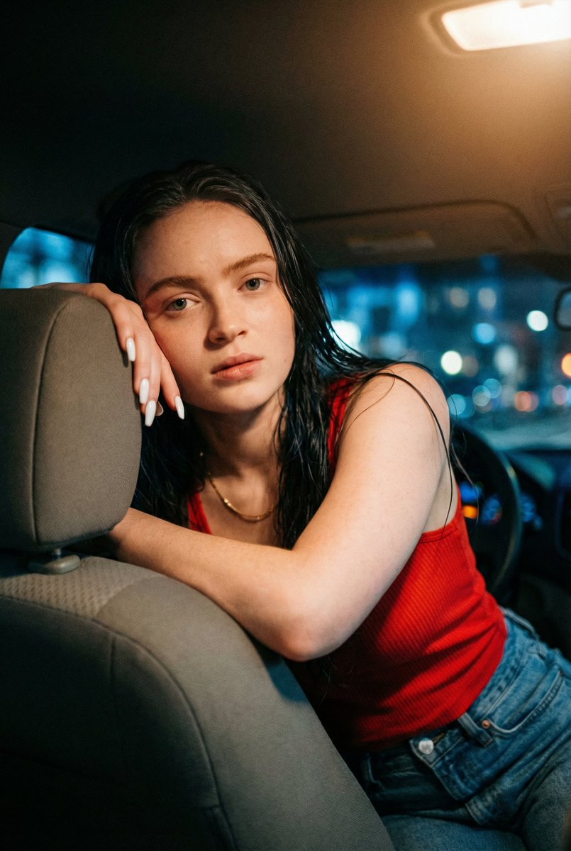 深夜的Sadie Sink和Margot Robbie