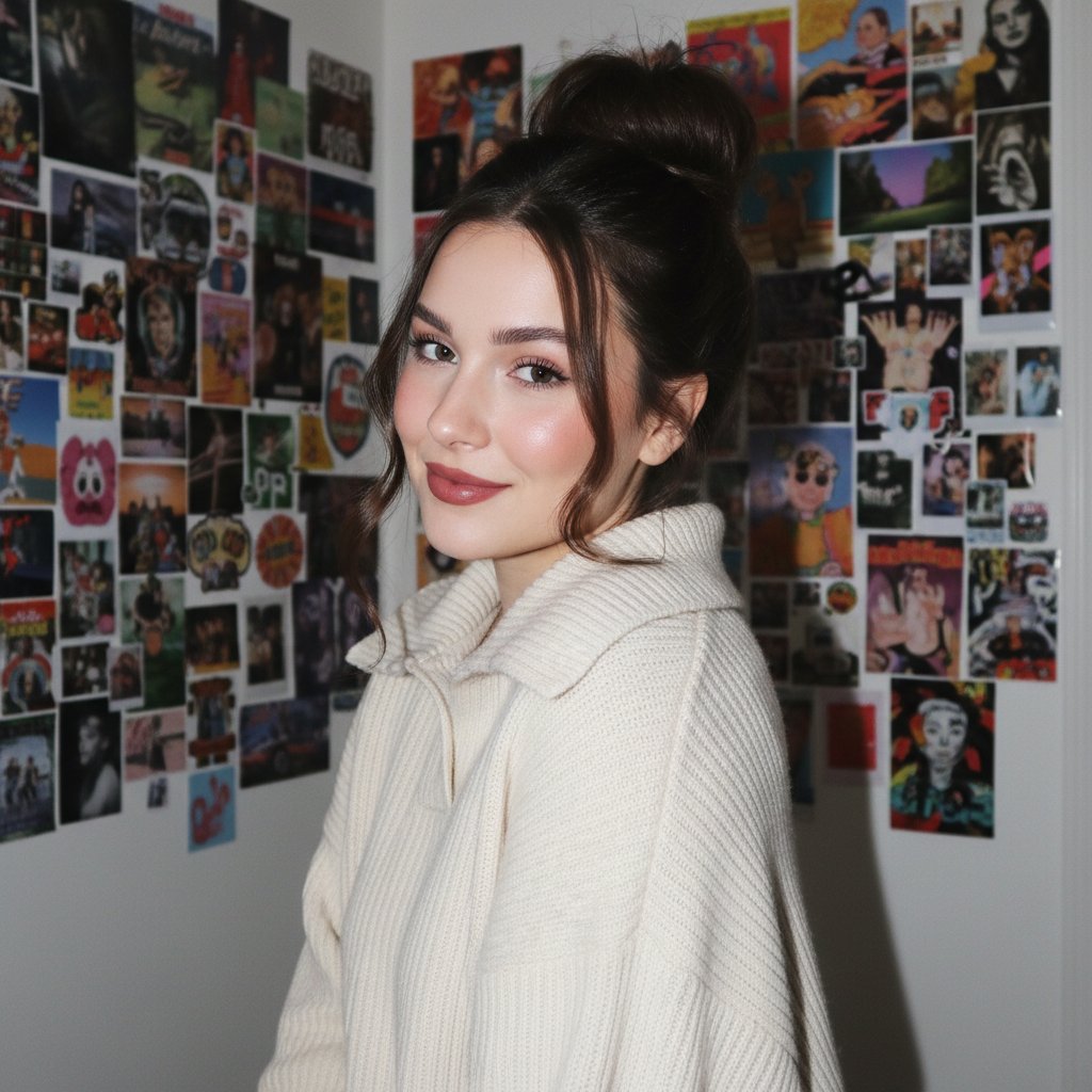 Nano banana Pro - 年轻女性卧室肖像