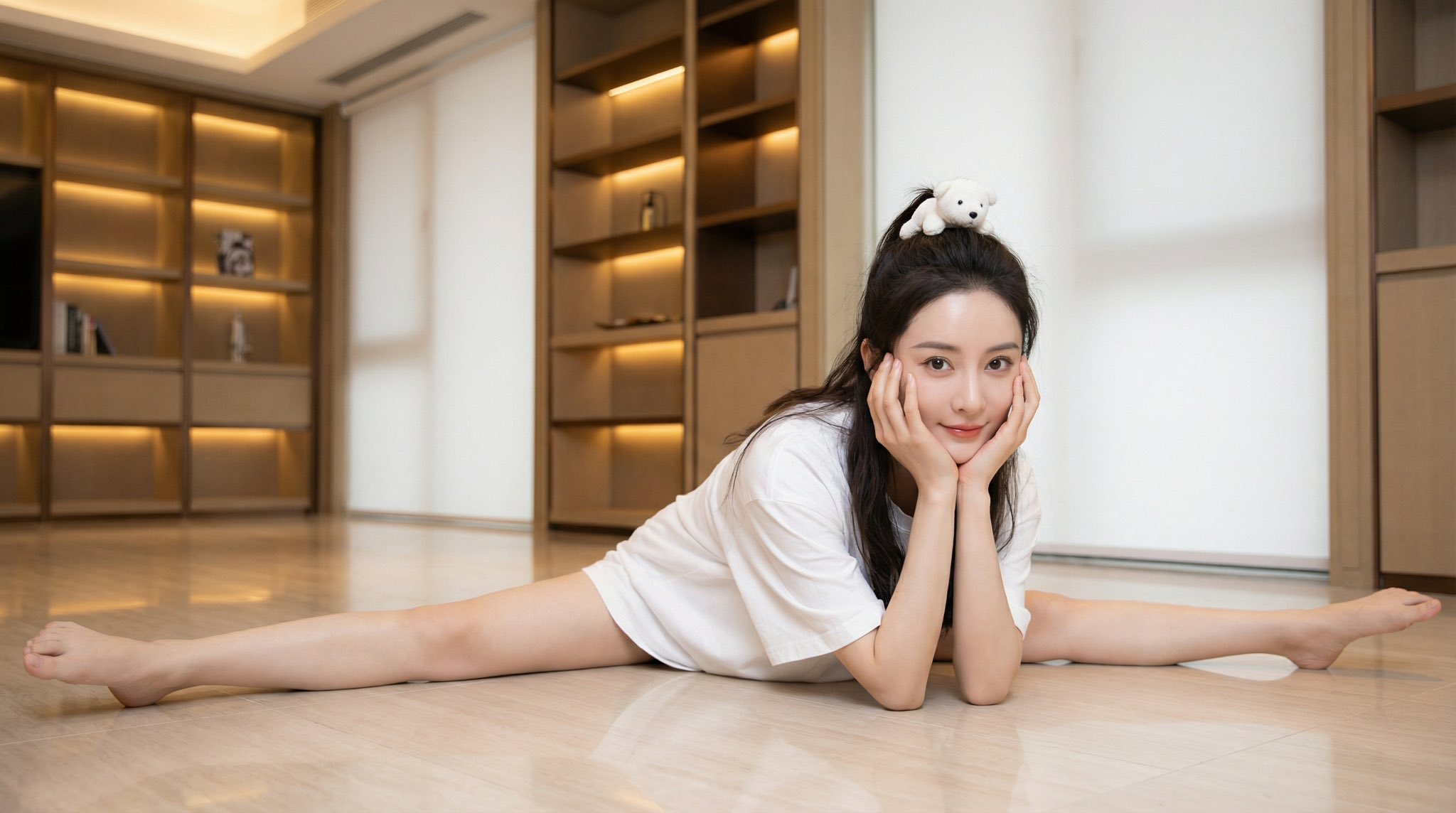 顶尖偶像女演员的完美分割