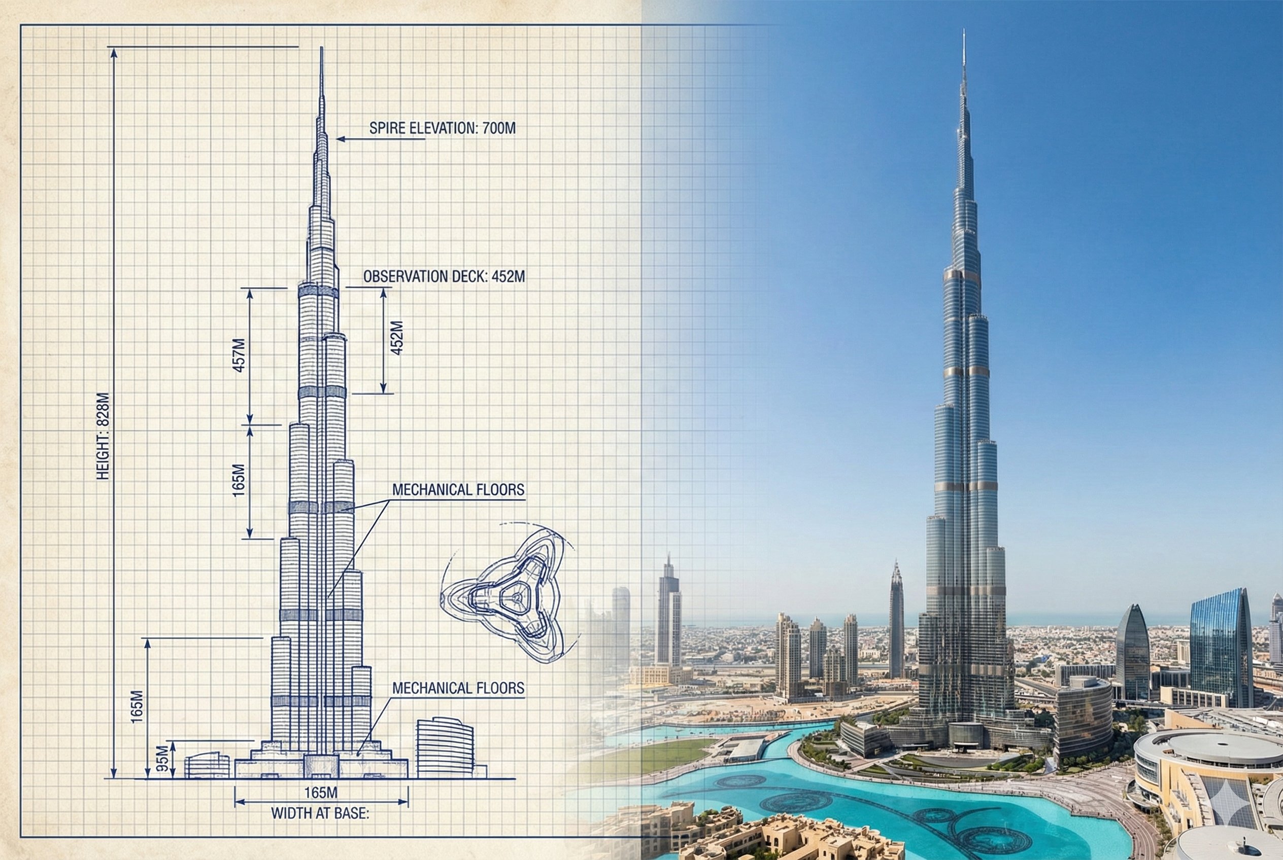 Sketch与Burj Khalifa skyline视觉对比