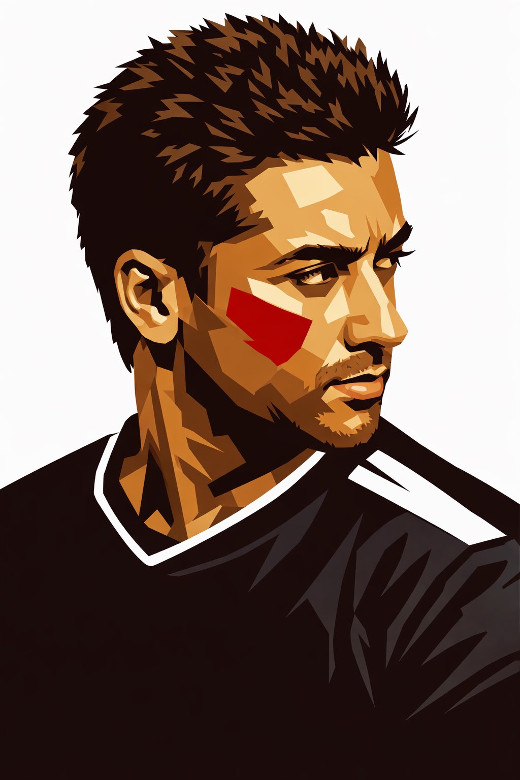 严格侧脸男性形象