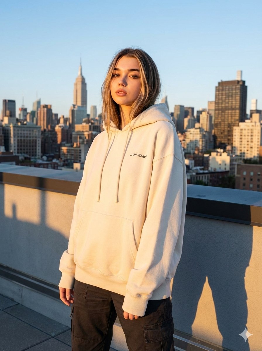 Google Gemini nano banana Pro - 女性街头时尚摄影