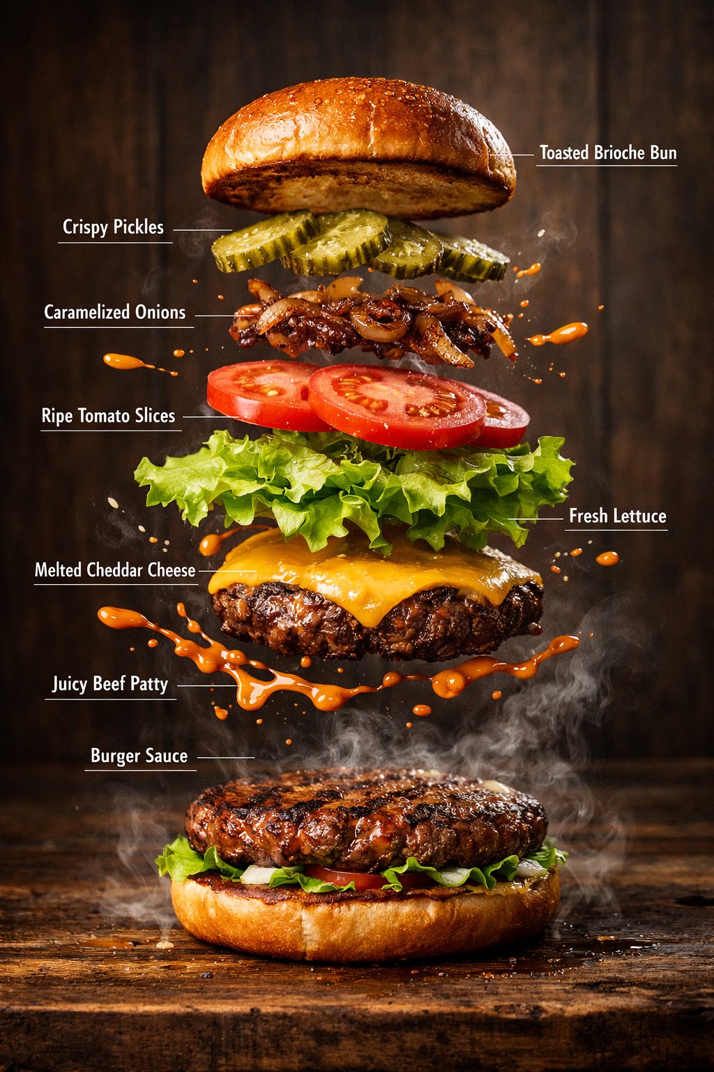 超现实主义美食信息图