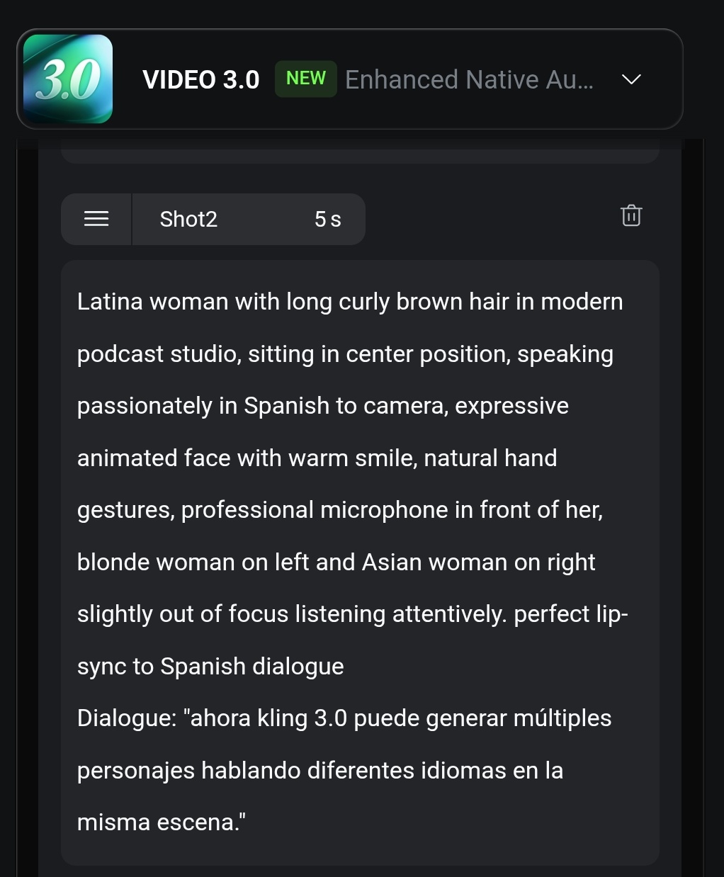 现代播客工作室中热情演讲的拉美女性