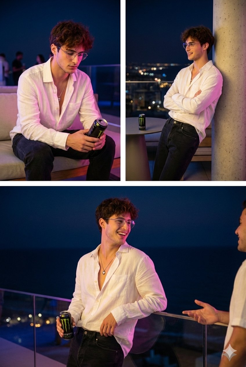 夜景屋顶露台派对照片