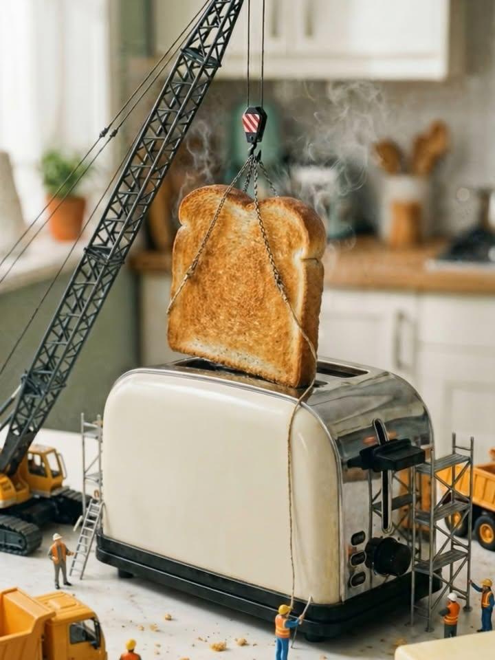 Kling AI + Nano Banana Pro 微型建筑工地摄影