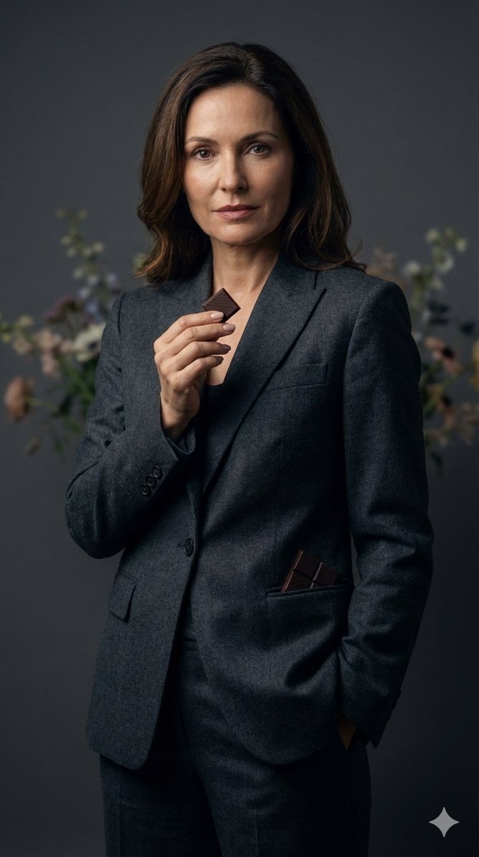 成熟优雅女性超写实彩色肖像