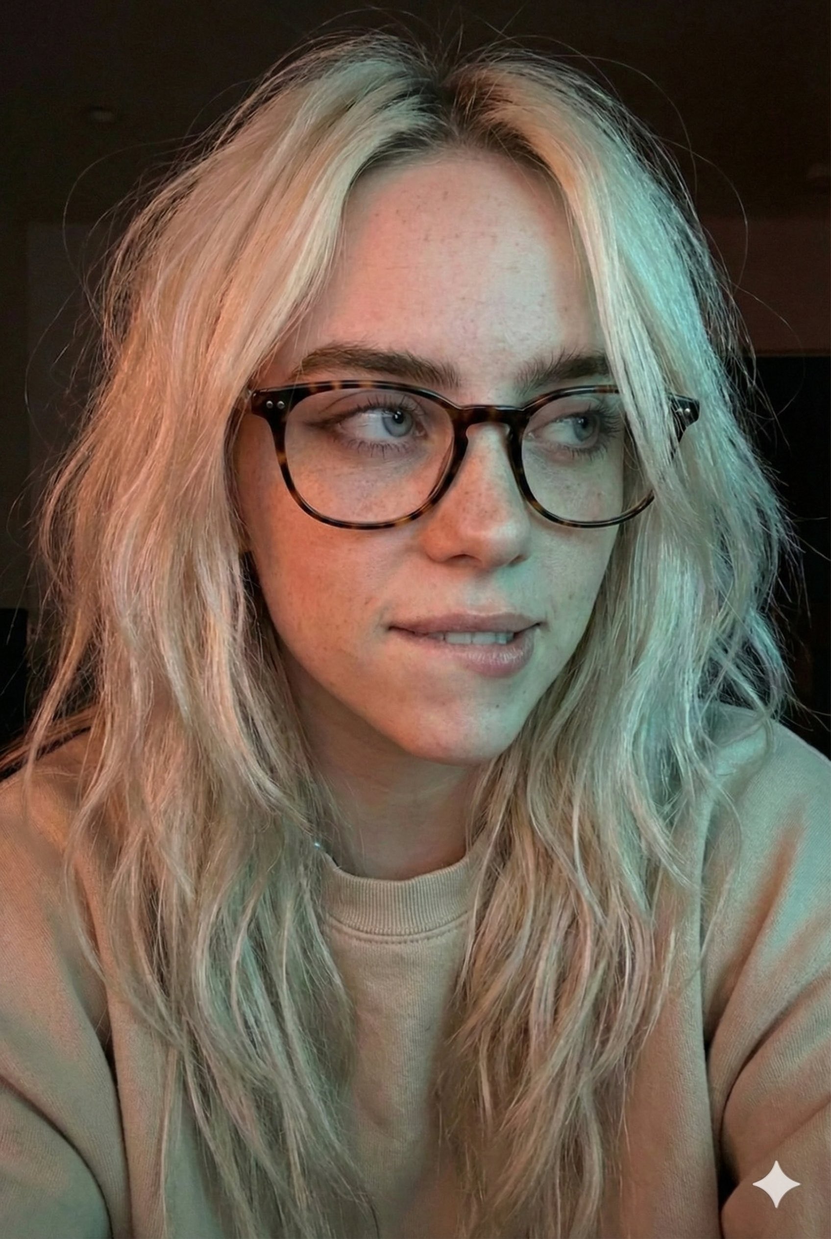 Gemini Nano Banana Pro - 年轻女性自拍肖像