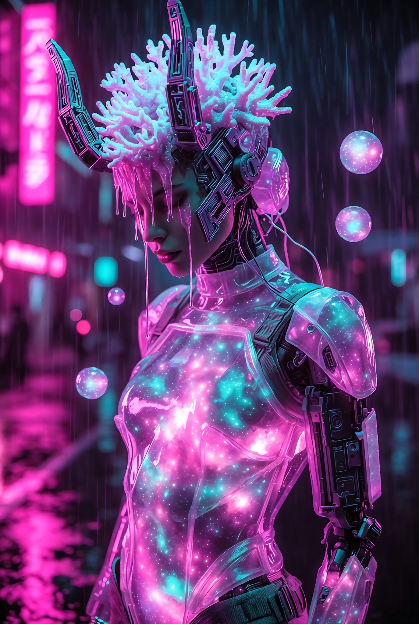 霓虹雨艺术挑战