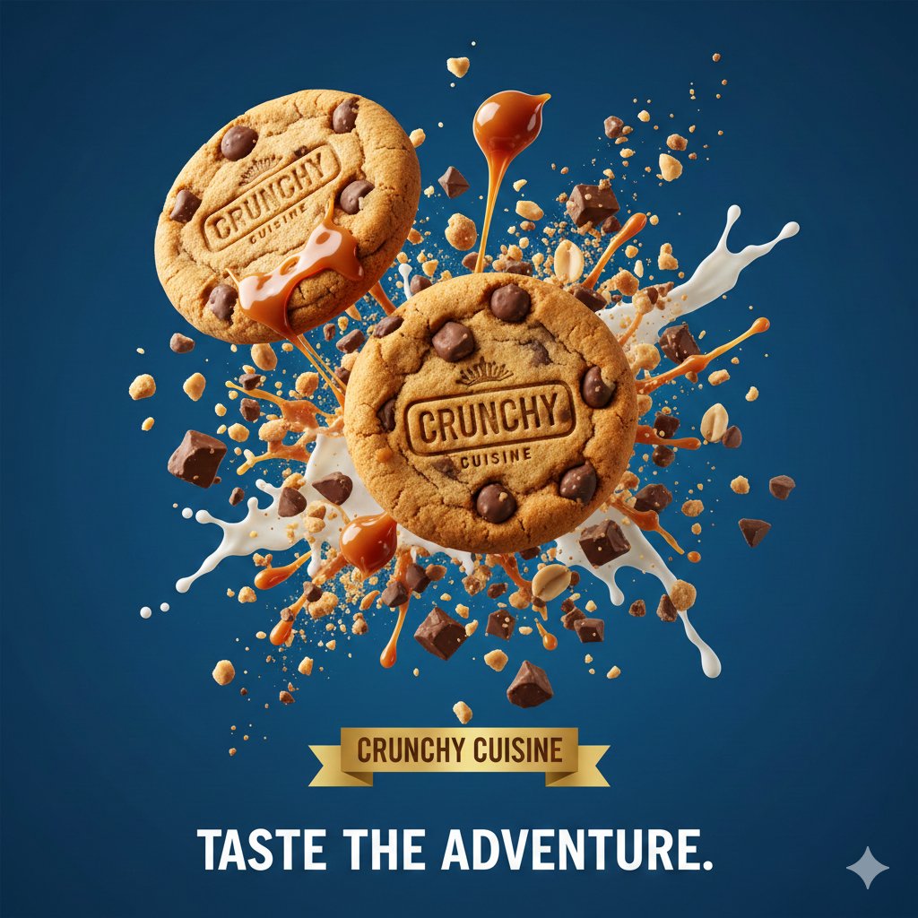 巧克力曲奇饼干专业摄影