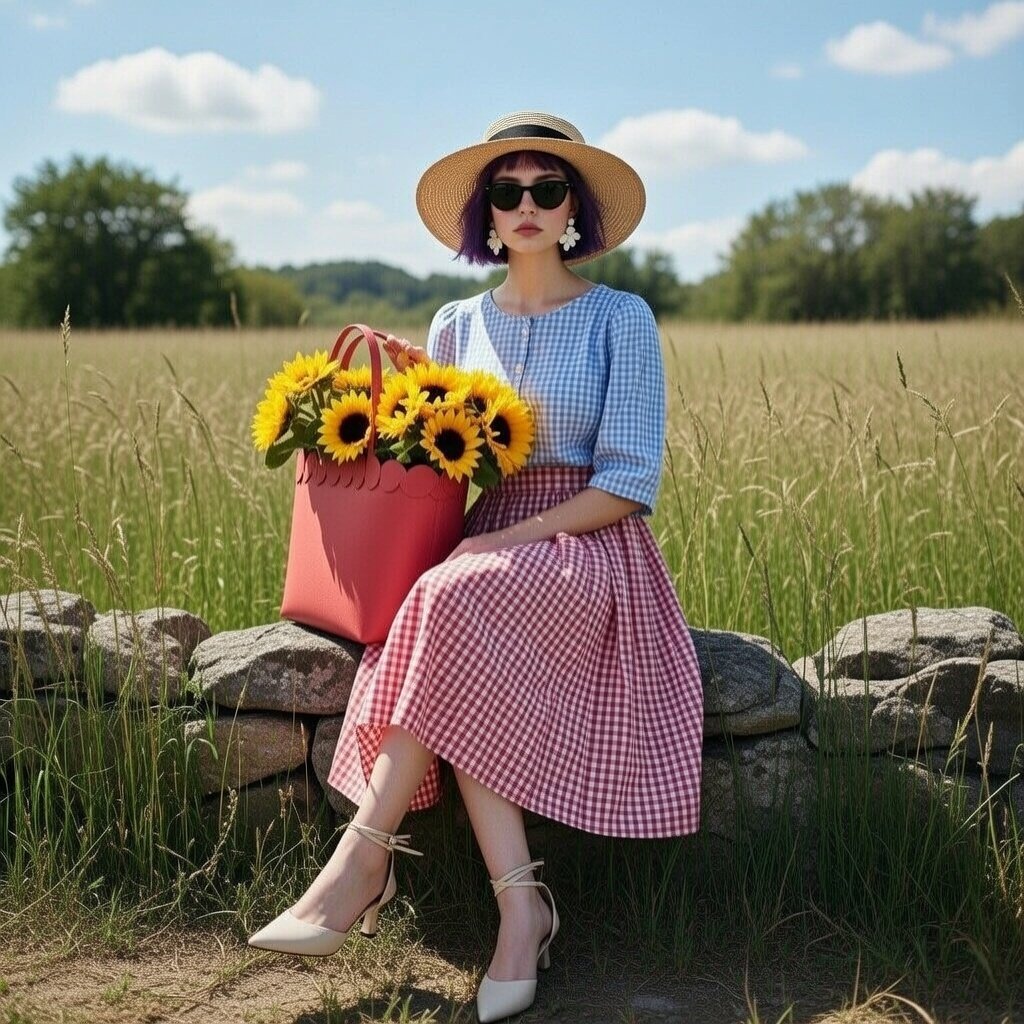 宁静乡村草地上的阳光早晨