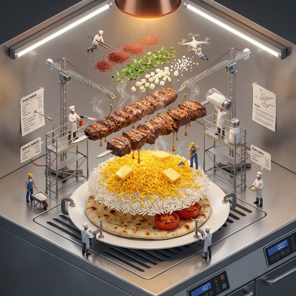 食物拆解展示：切洛烤肉