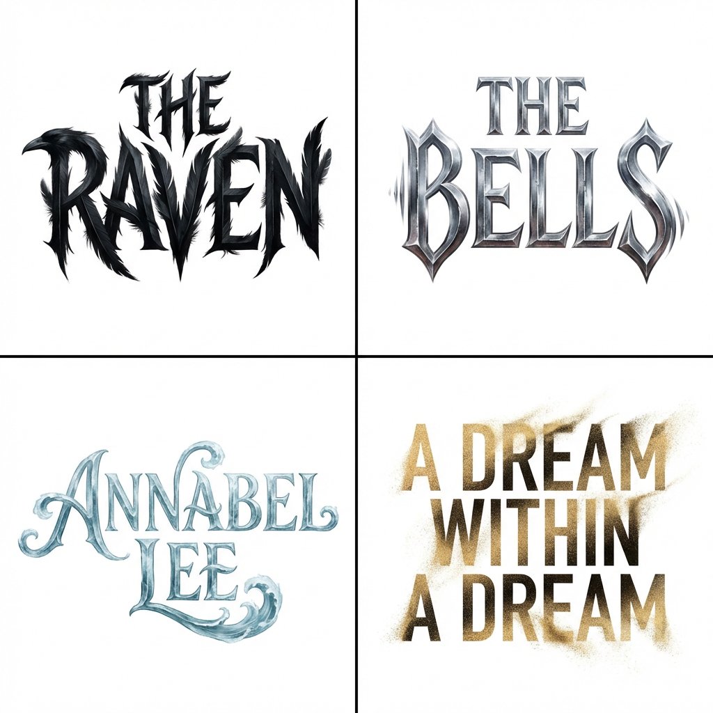 著名诗人字体设计