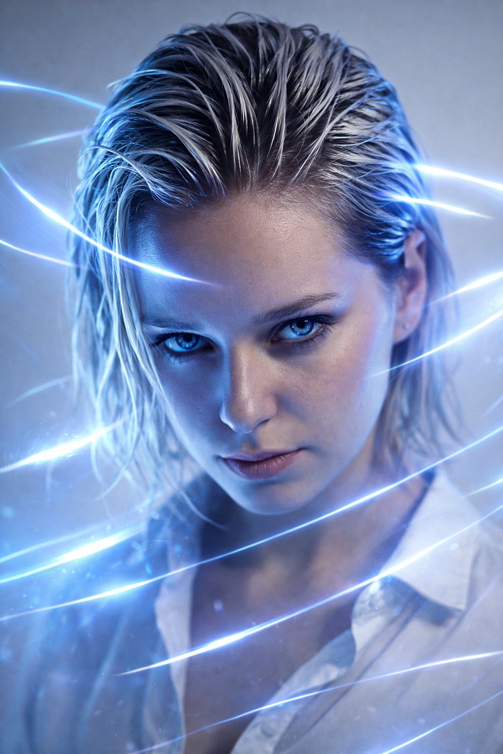 欧洲面孔年轻女性的肖像