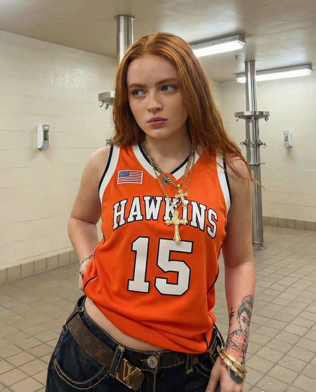 Young Woman in Y2K Streetwear