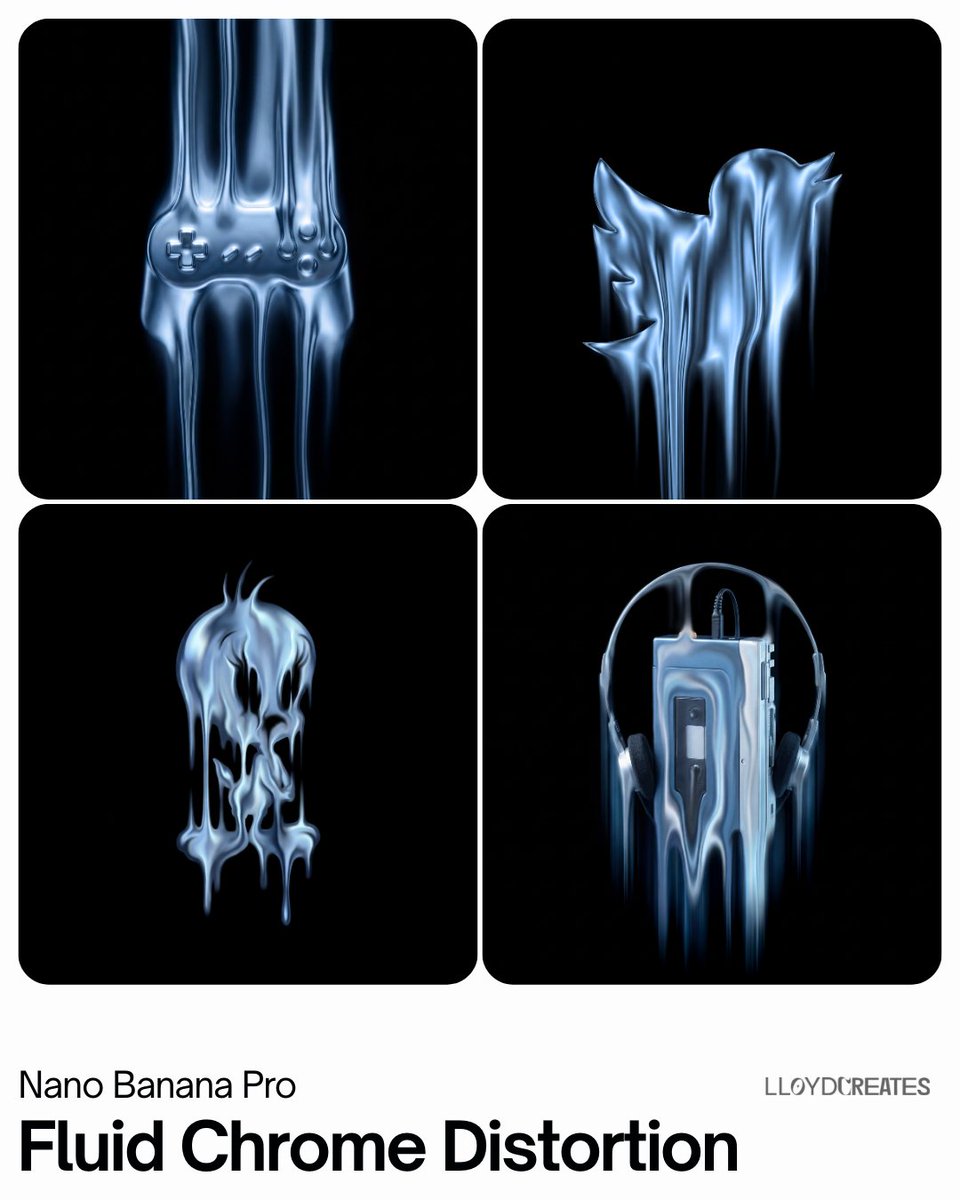 流体铬色扭曲纳米香蕉Pro