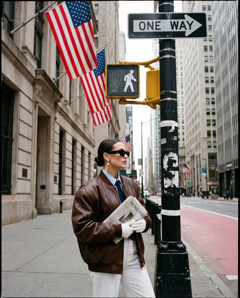 纽约华尔街街头时尚摄影