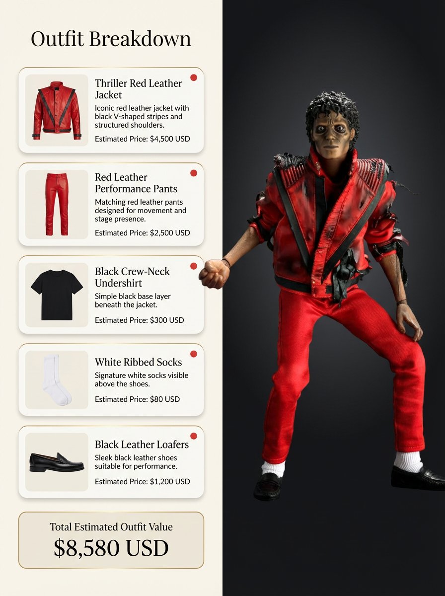 迈克尔&middot;杰克逊《Thriller》时期时尚信息图