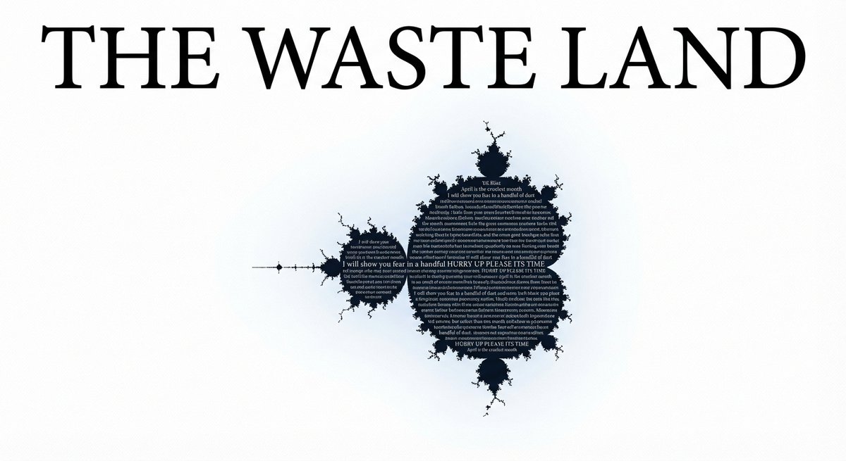 将分形与诗歌结合在Nano Banana上