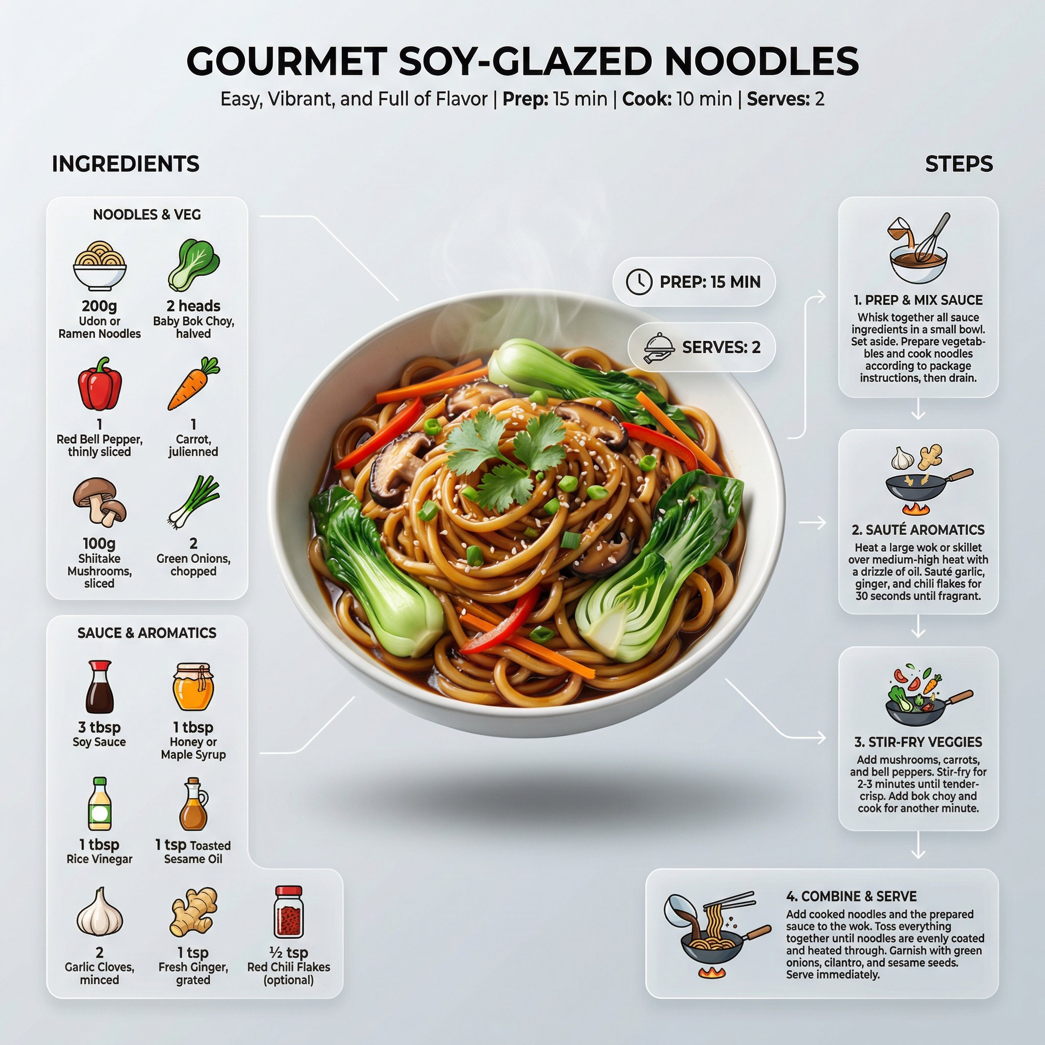 现代清洁食谱信息图表