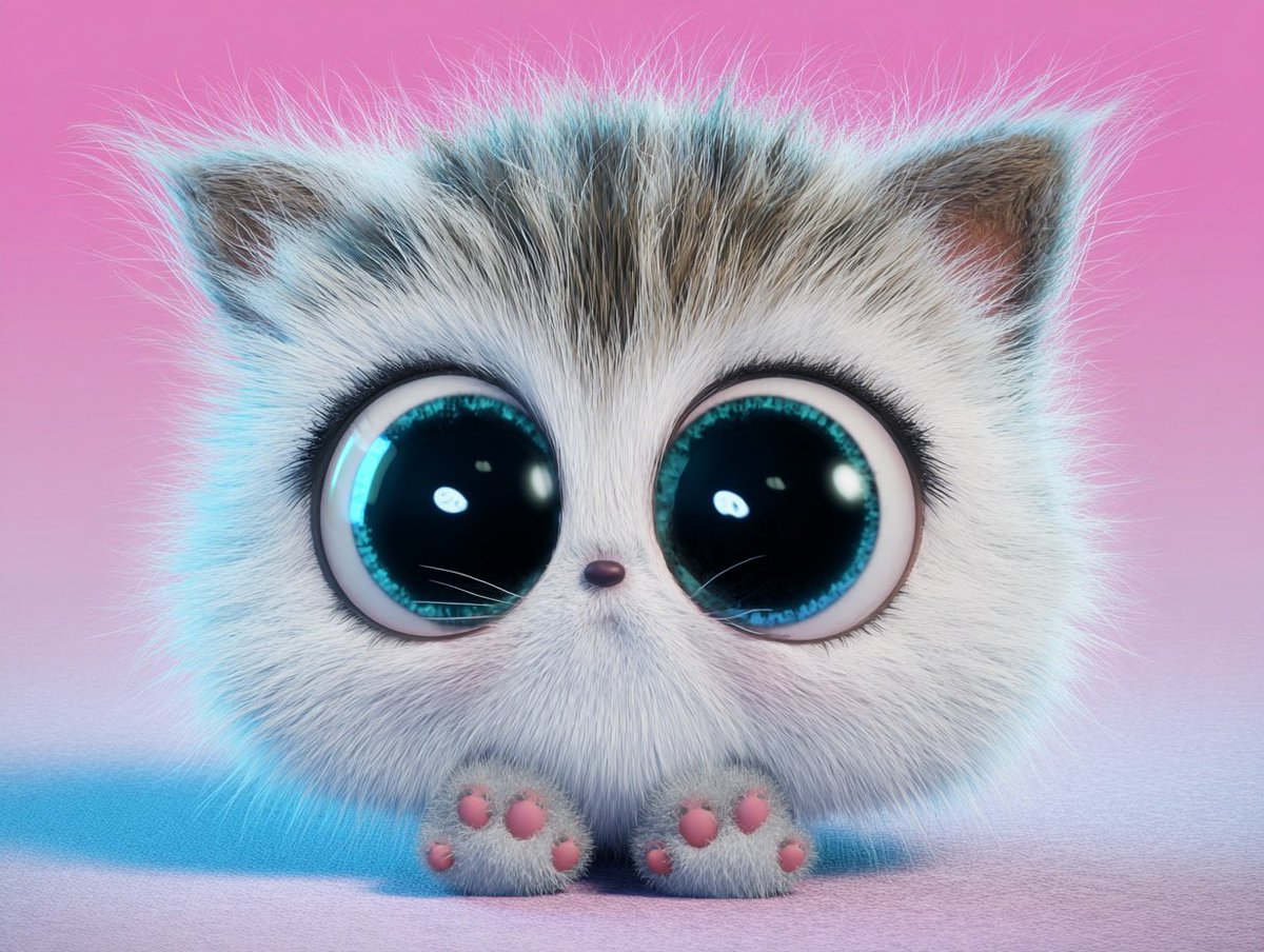 超可爱卡通小猫