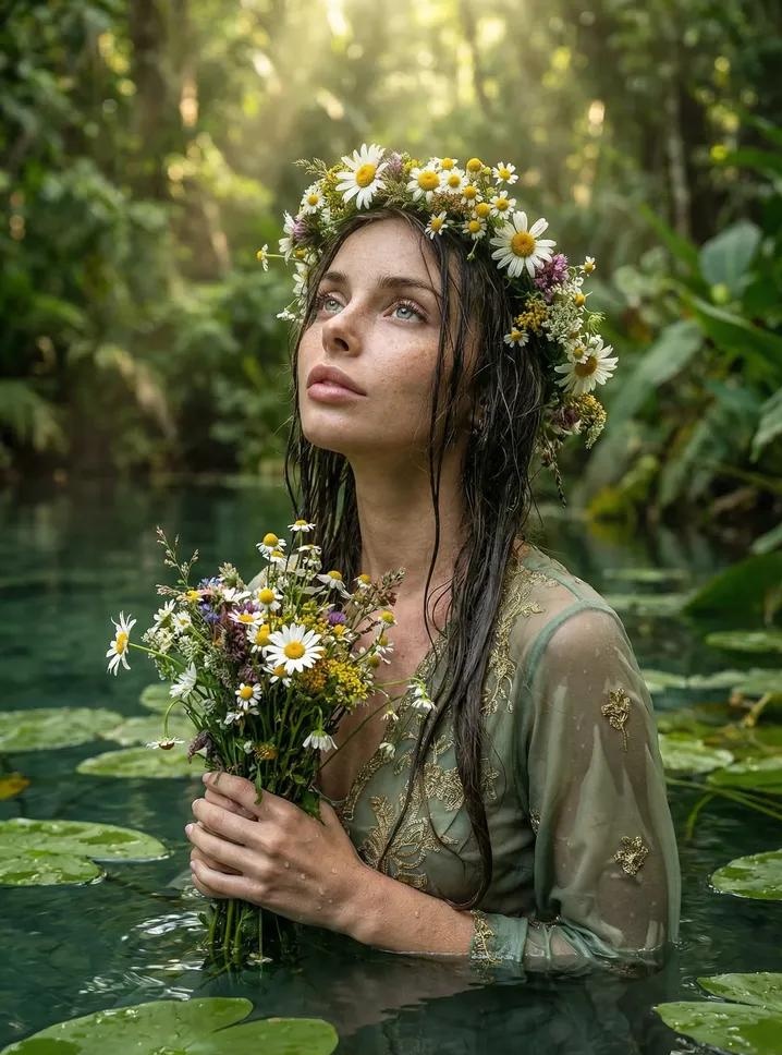 超现实电影风格的自然肖像