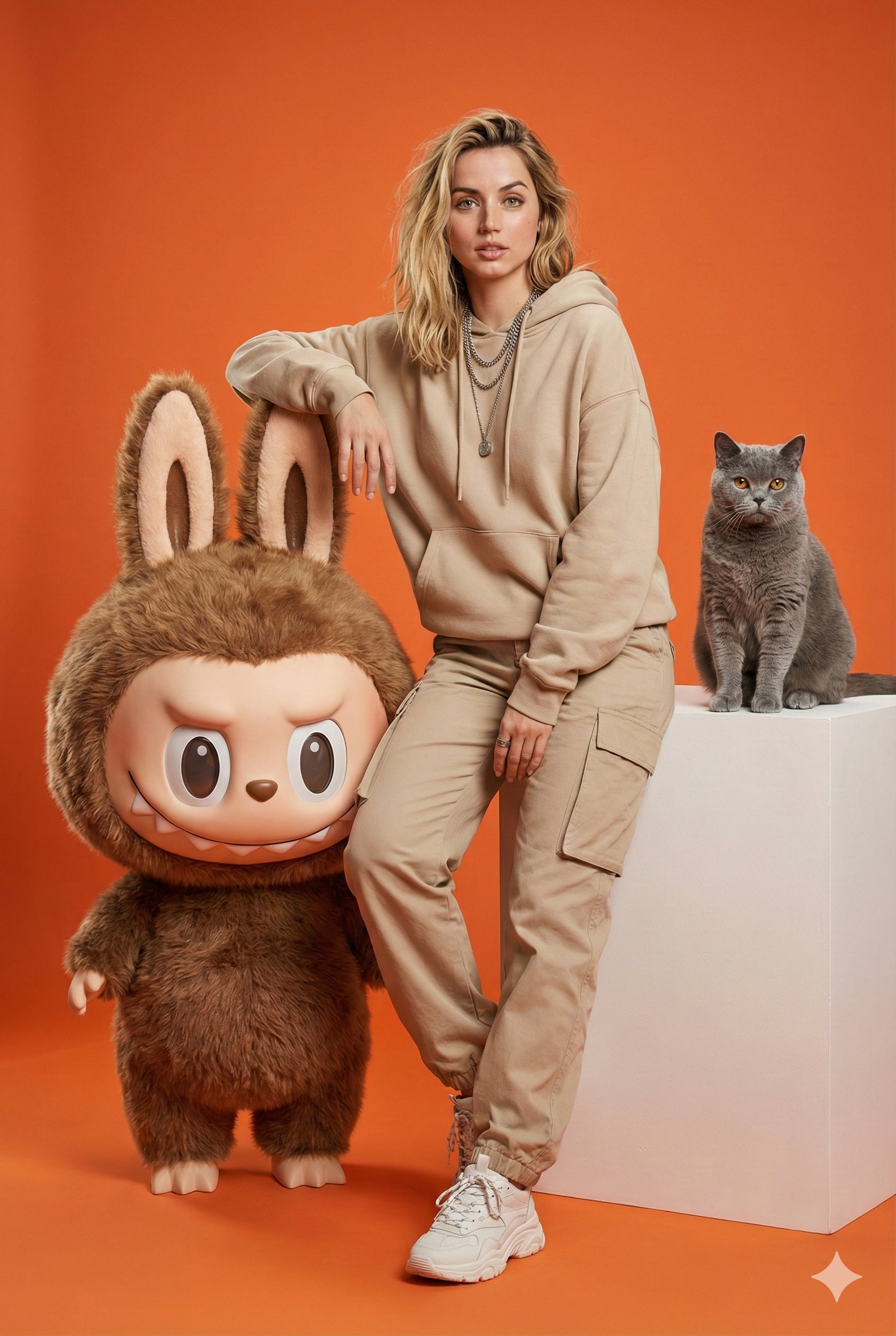 Ana de Armas, Sydney Sweeney & Sadia 与 Labubu 一起拍摄