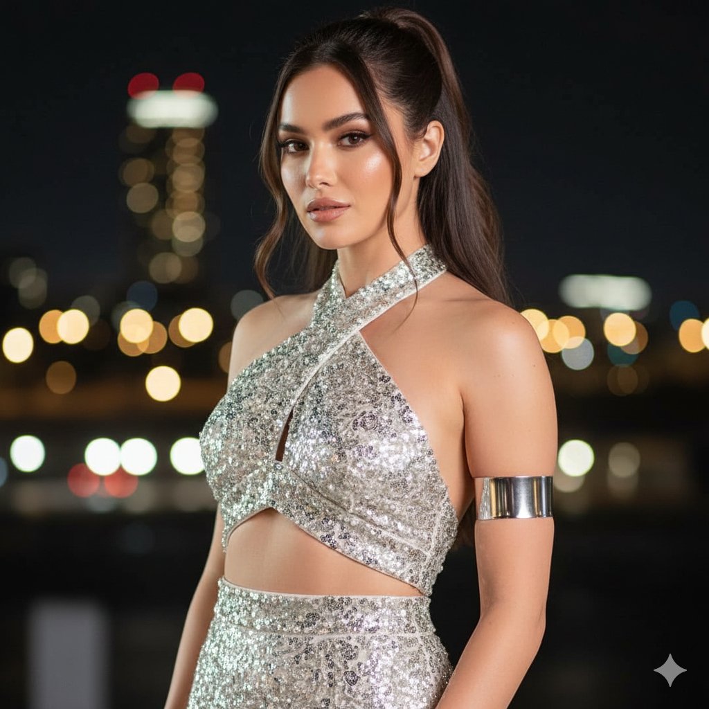 自信而宁静的女性肖像