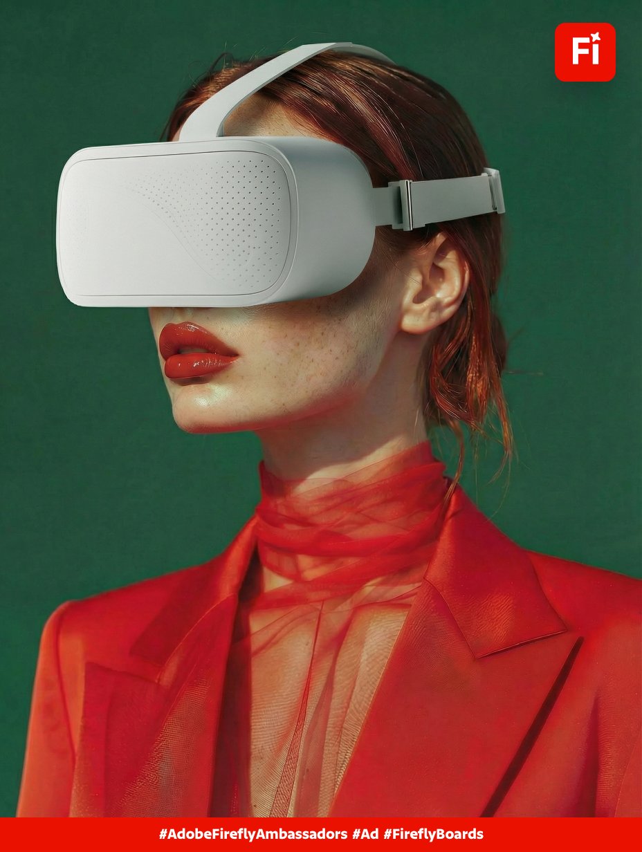 Adobe Firefly Boards 时尚与科技融合摄影棚创意工作流程分享