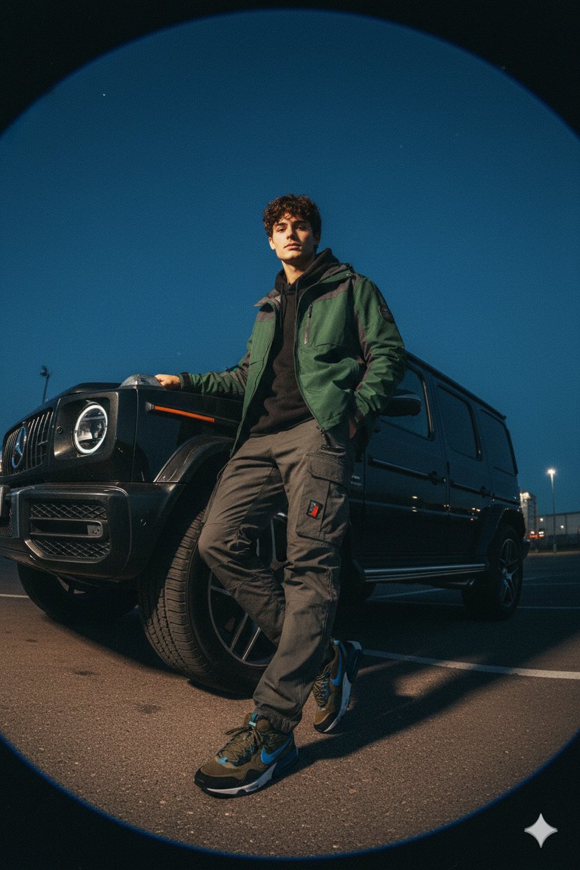 高端街头服饰品牌时尚广告照片