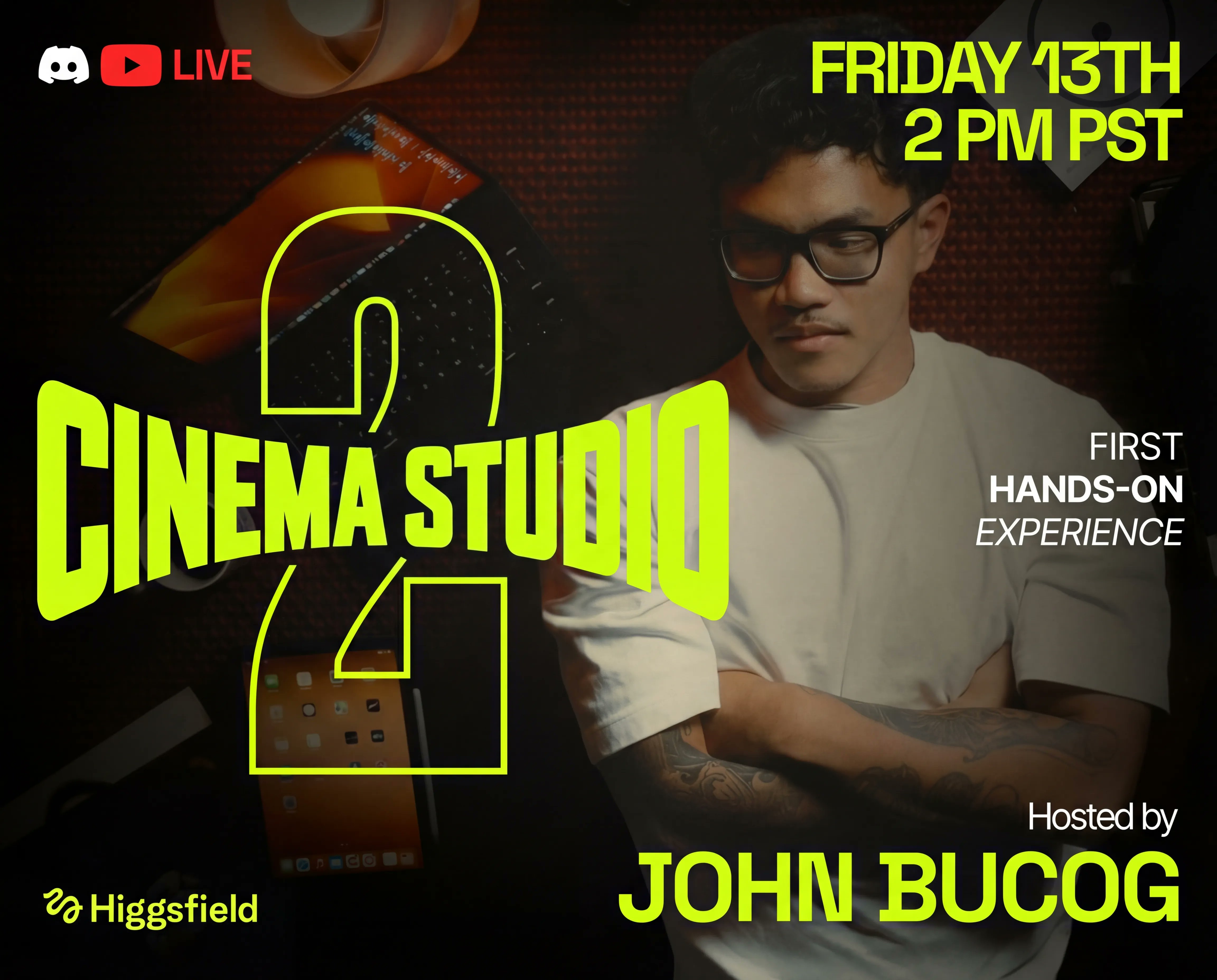 约翰&middot;布科格与Cinema Studio 2.0特别直播活动