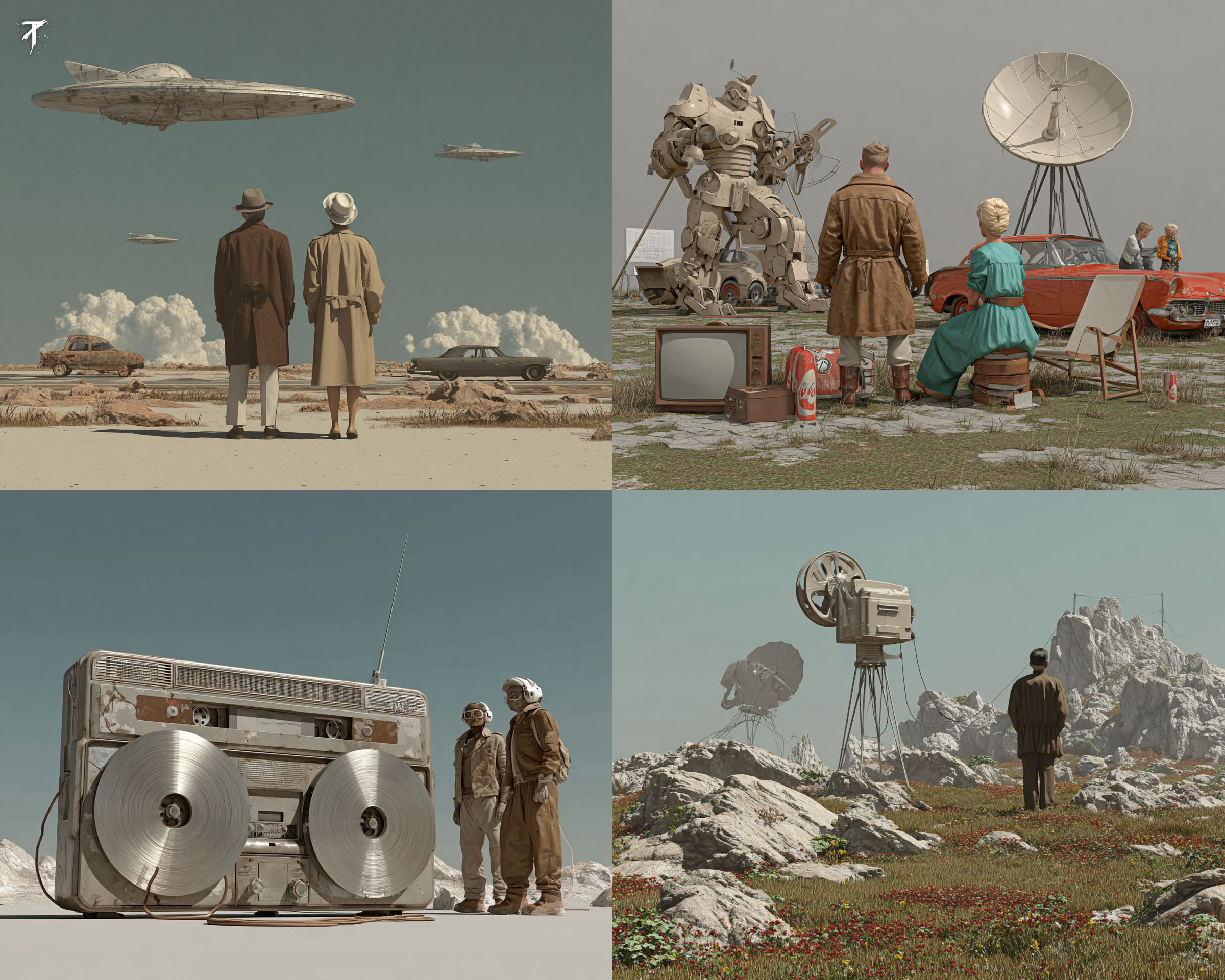 复古科幻郊区SREF