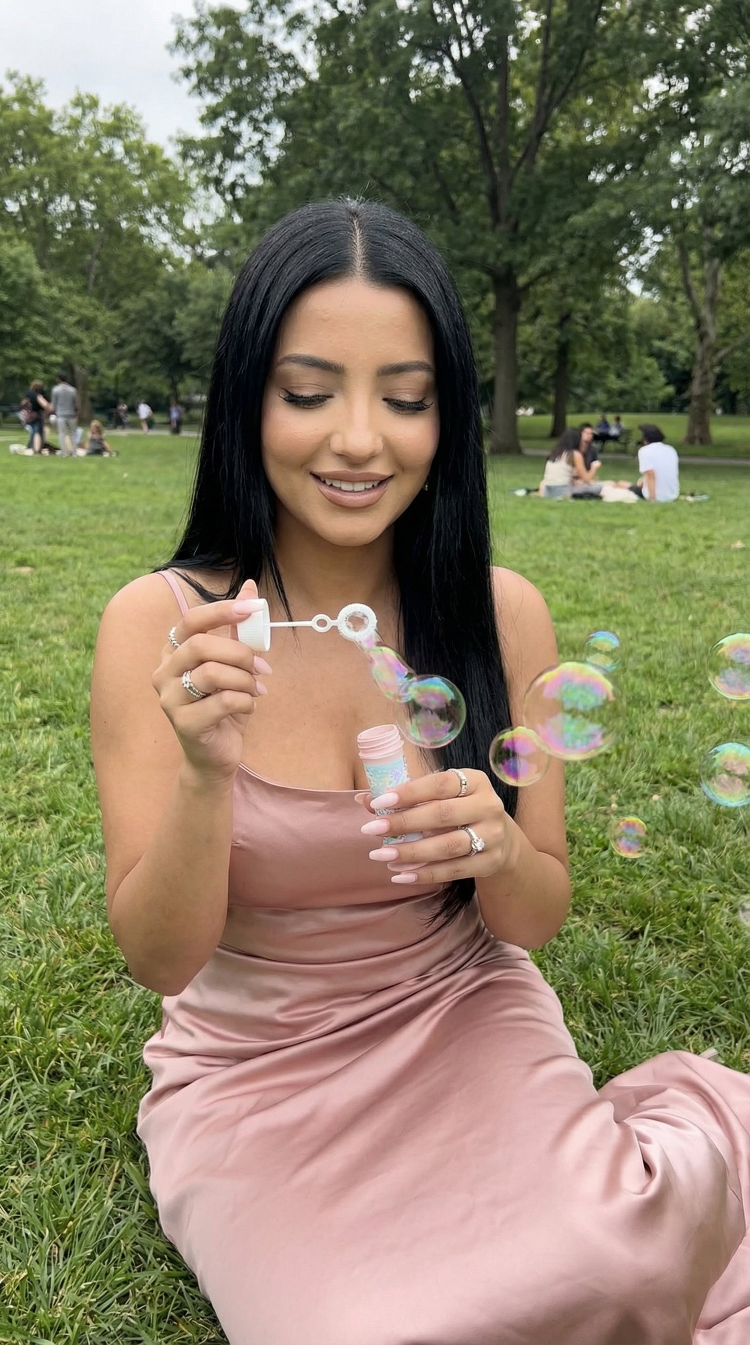 浪漫的肥皂泡肖像