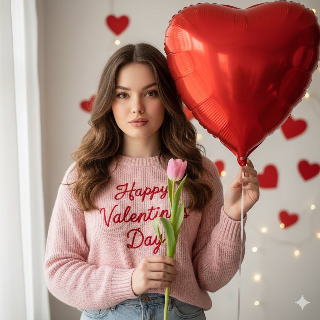 情人节柔和亮丽肖像