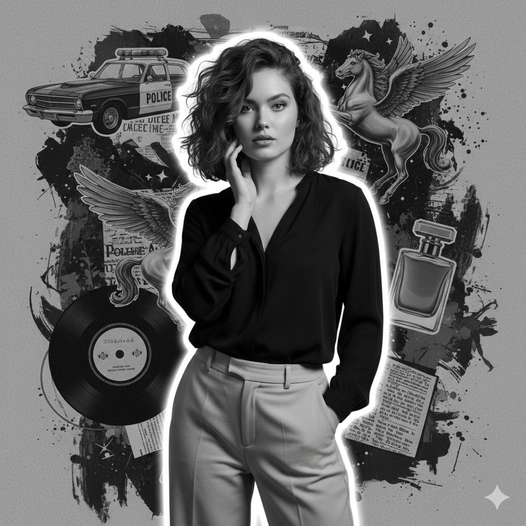 时尚年轻女性照片