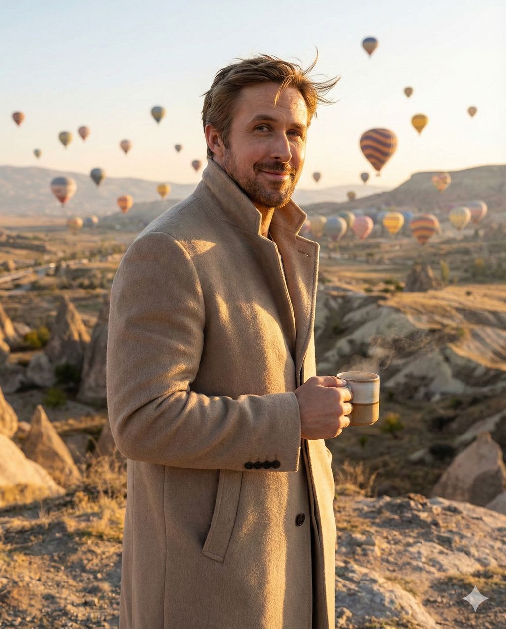 日出下的热气球摄影