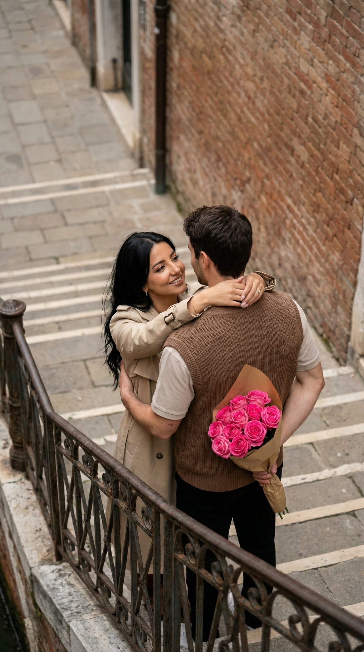 情人节水彩插画情侣