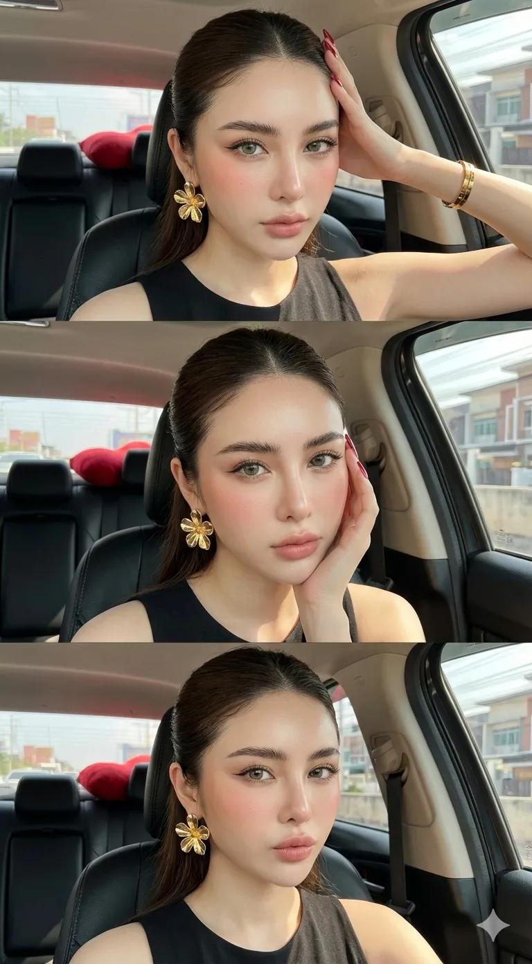 自然光下的美丽女性