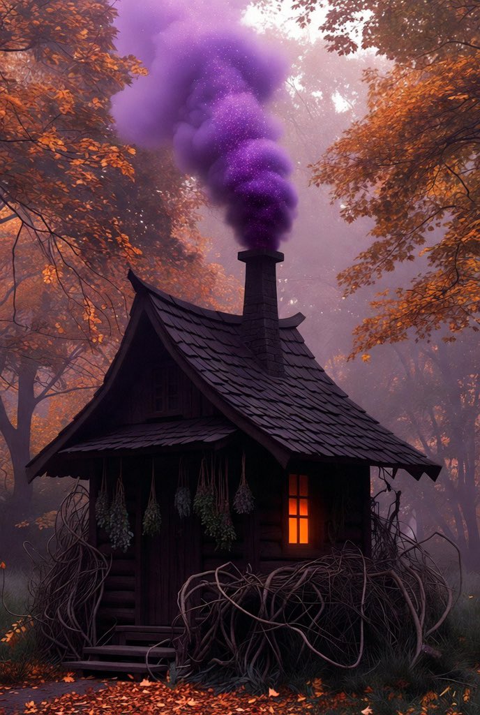 神秘秋日女巫小屋