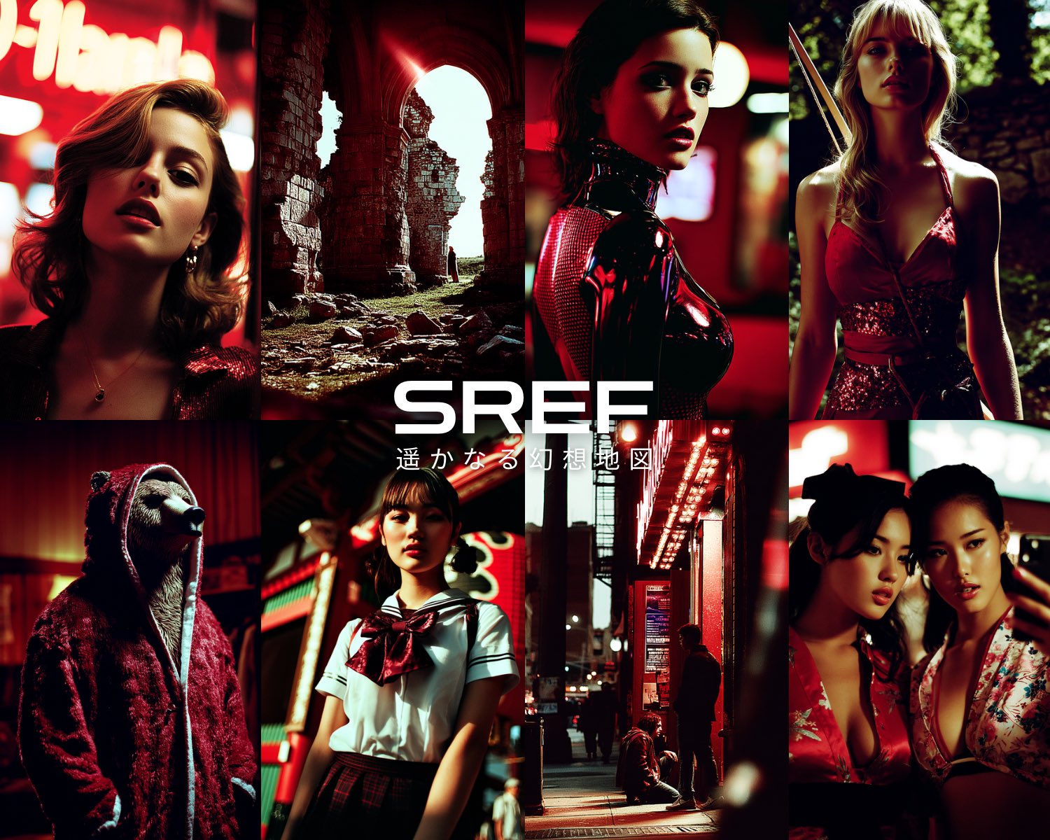 夜の街の危険で美しい瞬間