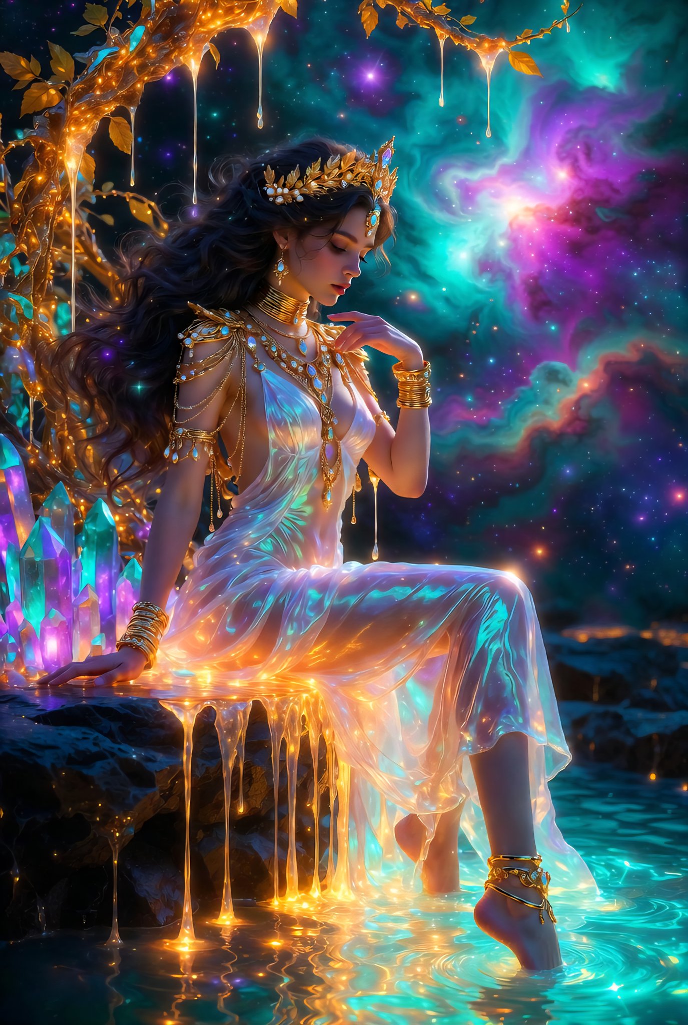 美丽与活魔法相遇