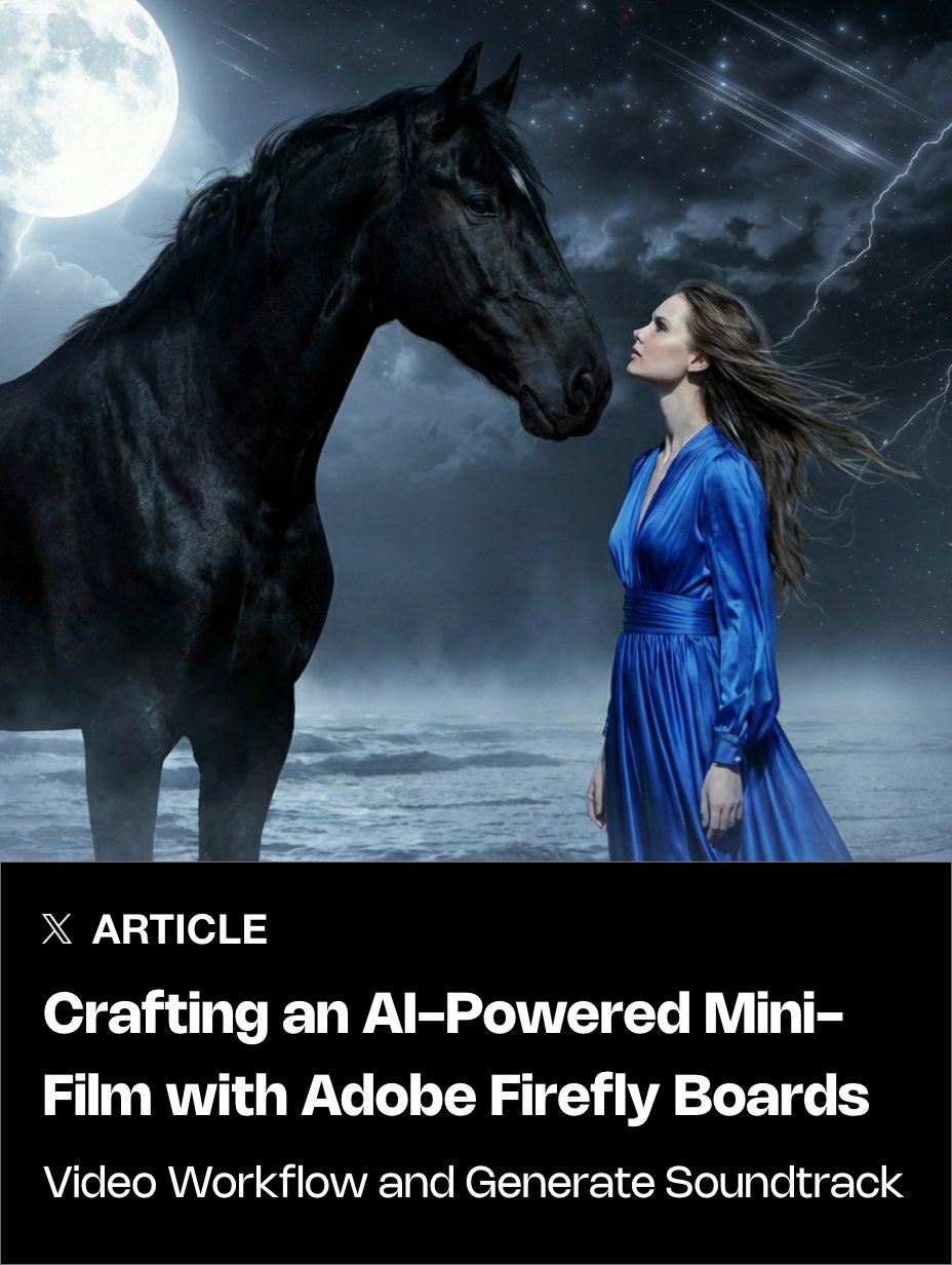 使用Adobe Firefly Boards制作AI迷你电影：《黑马》