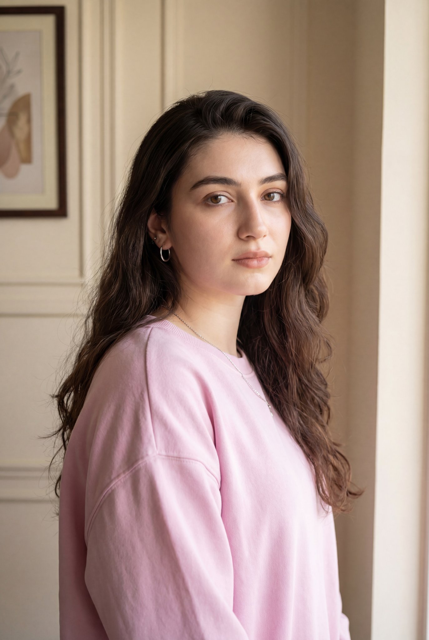 室内年轻女性肖像