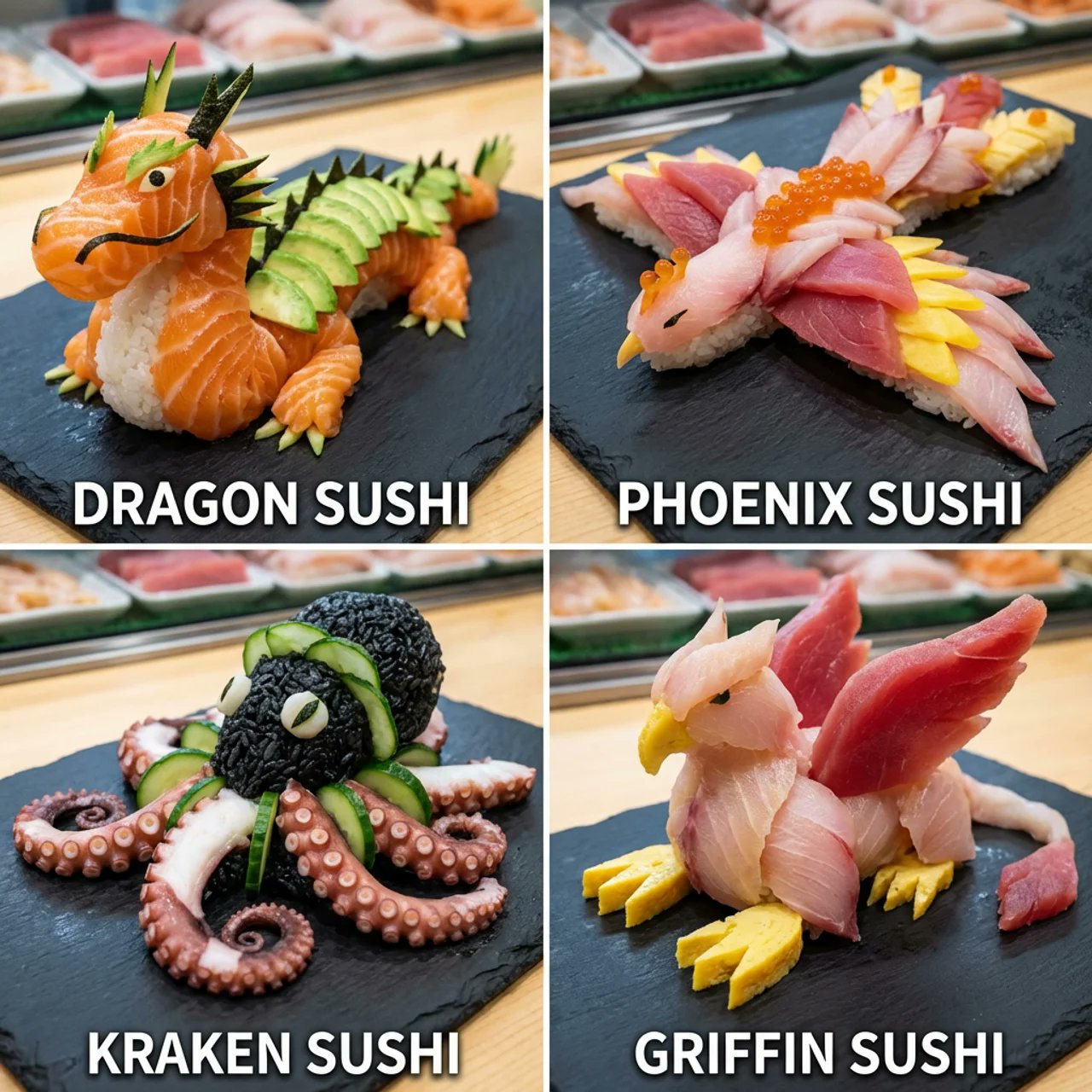 神话生物主题寿司提示