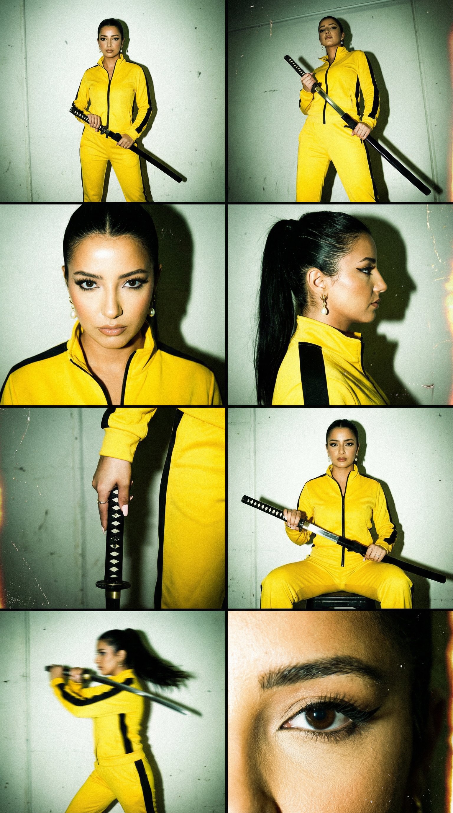 复仇电影风16毫米影院时尚编辑拼贴