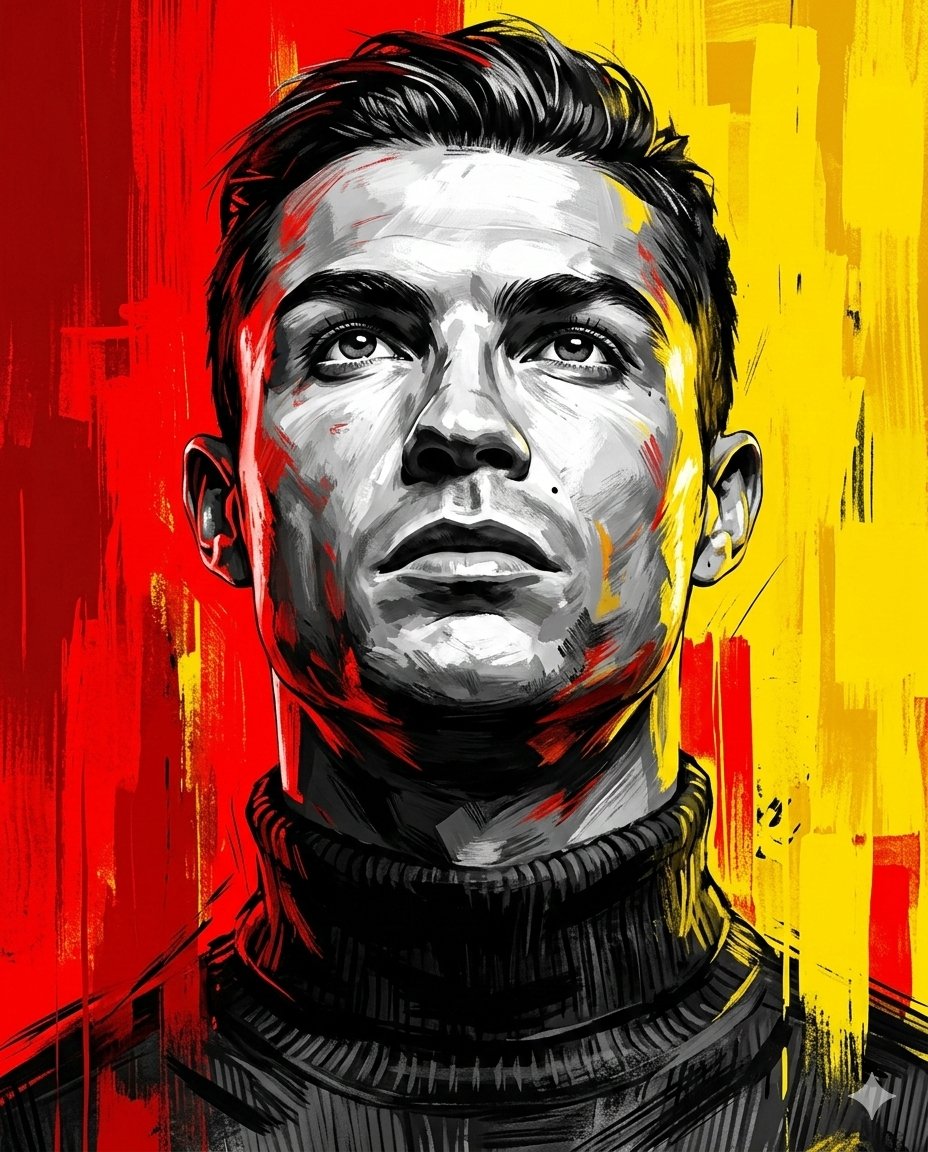 年轻女性的戏剧化数字绘画风格肖像