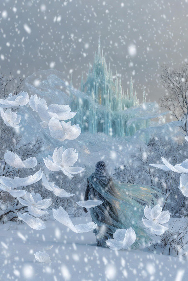 冬日幻想风景图